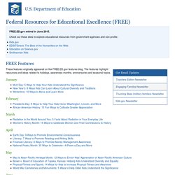 Teaching Resources and Lesson Plans from the Federal Government