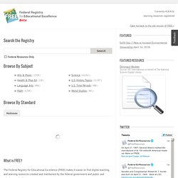 FREE - Federal Registry for Educational Excellence