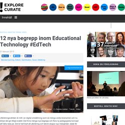 12 nya begrepp inom Educational Technology #EdTech