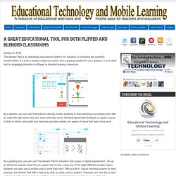 A Great Educational Tool for both Flipped and Blended Classrooms