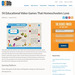 50 Educational Video Games That Homeschoolers Love