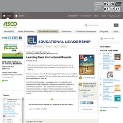 Coaching: The New Leadership Skill:Learning from Instructional Rounds