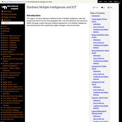 edorigami/multiple intellingences and ICT