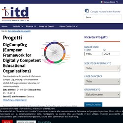 DigCompOrg (European Framework for Digitally Competent Educational Organisations) - CNR-ITD