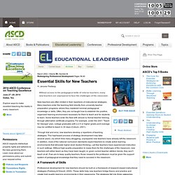 Redesigning Professional Development:Essential Skills for New Teachers