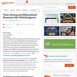 Time-Saving and Educational Resources for Web Designers - Smashing Magazine