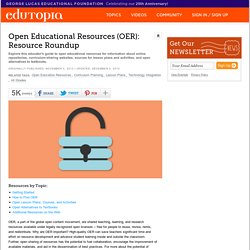 Open Educational Resources (OER): Resource Roundup