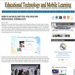 Here Is An Excellent Tool for Creating Educational Screencasts