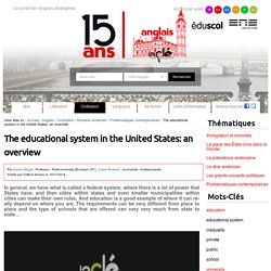 The educational system in the United States: an overview