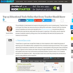 Top 13 Educational Tools Online that Every Teacher Should Know