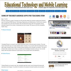 Some of The Best Android Apps for Teaching STEM