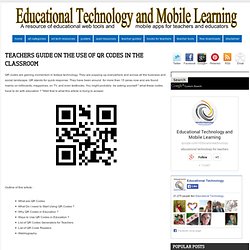 Teachers Guide on The Use of QR Codes in The Classroom