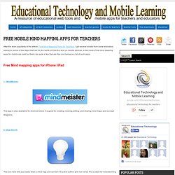 Free Mobile Mind mapping Apps for Teachers