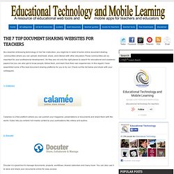 The 7 Top Document Sharing Websites for Teachers