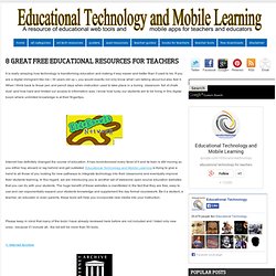 8 Great Free Educational Resources for Teachers