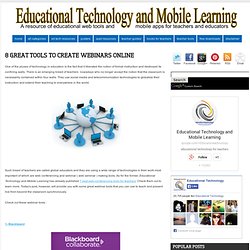 8 Great Tools to Create Webinars Online