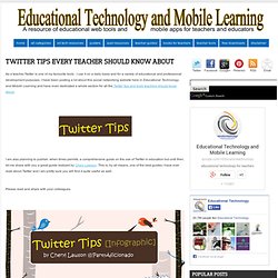 Twitter Tips Every Teacher should Know about