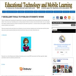 7 Excellent Tools to Publish Students Work