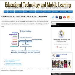 Great Critical Thinking Map for your Classroom