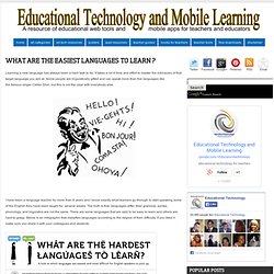 What are The Easiest Languages to Learn ?