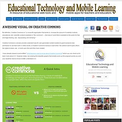 Educational Technology and Mobile Learning: Awesome Visual on Creative Commons