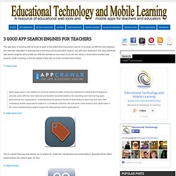 3 Good App Search Engines for Teachers
