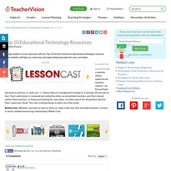 Top 10 Educational Technology Resources for the Classroom