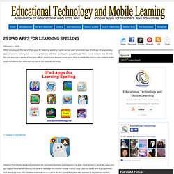 25 iPad Apps for Learning Spelling