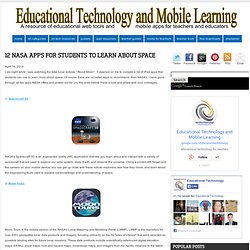 12 NASA Apps for Students to Learn about Space
