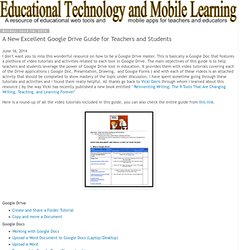 Educational Technology and Mobile Learning: A New Excellent Google Drive Guide for Teachers and Students