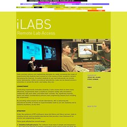 iLABS - Educational Transformation through Technology at MIT