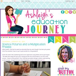 educationjourney: Science Pictures and a Multiplication Freebie