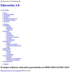 El mejor software educativo presentado en SIMO EDUCACIÓN 2015