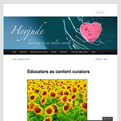 Educators as content curators