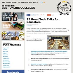 100 Great Tech Talks for Educators