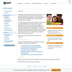 Educators - GIS for Schools