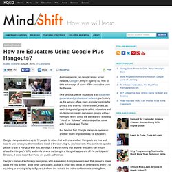 How are Educators Using Google Plus Hangouts?