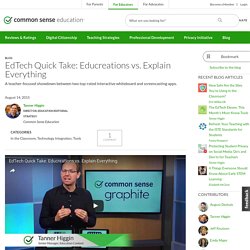 EdTech Quick Take: Educreations vs. Explain Everything