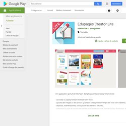 Edupages Creator Lite – Applications sur Google Play