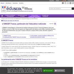 Éduquer aux droits de l'Homme - L'UNICEF France - Éduscol