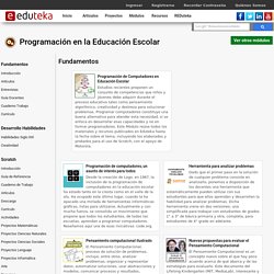 Programación en la Educación Escolar > > Fundamentos