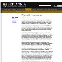 Edward I, Longshanks