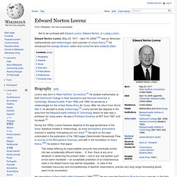 Edward Norton Lorenz
