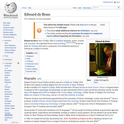 Edward de Bono