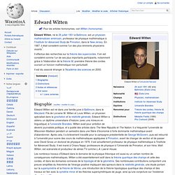 Edward Witten