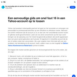 Een eenvoudige gids om snel fout 16 in een Yahoo-account op te lossen