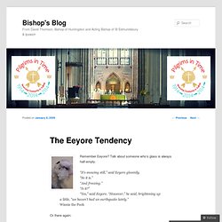 The Eeyore Tendency « Bishop's Blog