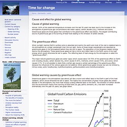 Cause and effect for global warming