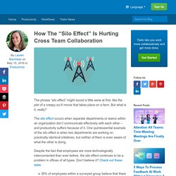 How The “Silo Effect” Is Hurting Cross Team Collaboration