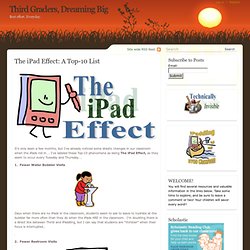 The iPad Effect: A Top-10 List » Third Graders, Dreaming Big